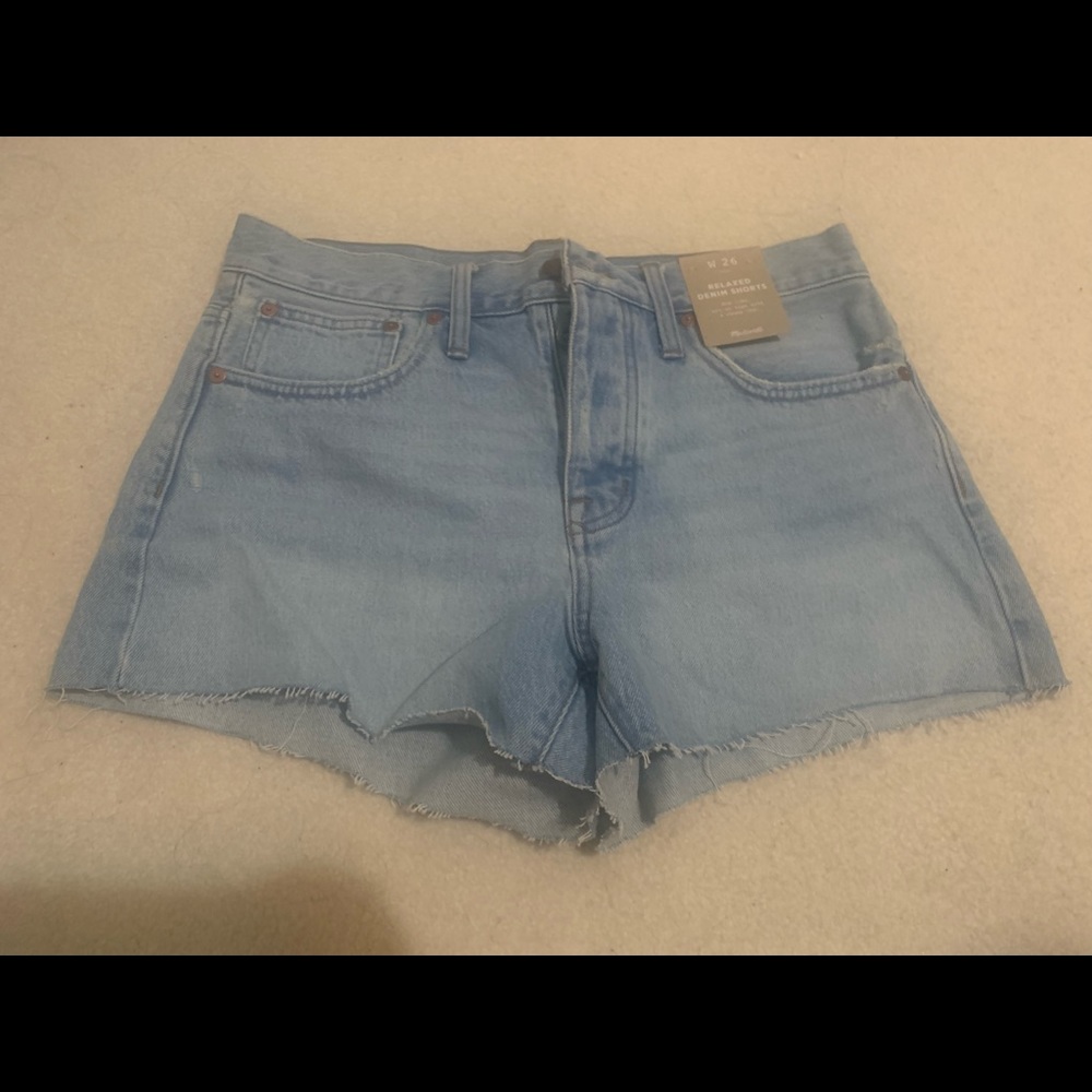 NWT Madewell high waisted relaxed denim shorts size 26